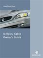 2002 Mercury Sable Owner's Manual Original