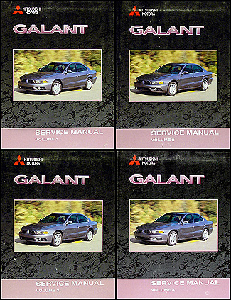 2002 Mitsubishi Galant Repair Manual Set Original