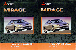 2002 Mitsubishi Mirage Original Repair Manual 2 Vol.Set