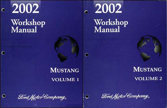 2002 Ford Mustang Shop Manual Original 2 Volume Set 