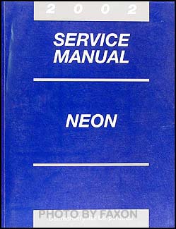 2002 Neon Shop Manual Original CD-ROM