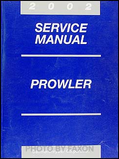 2002 Chrysler Prowler Shop Manual Original 