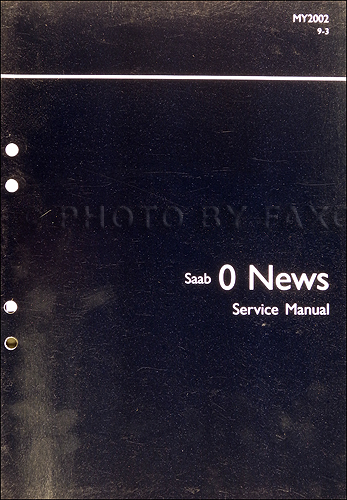 2002 Saab 9-3 Service News Service Manual Original Volume 0