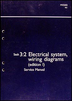2002 Saab 9-5 Electrical Service Manual Wiring Diagrams Volume 3:2 