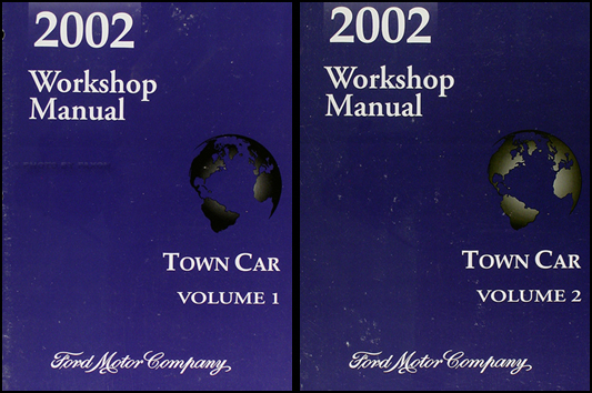 2002 Lincoln Town Car Shop Manual Original 2 volume set