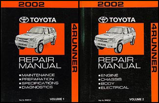 2002 Toyota 4Runner Repair Manual Original Set