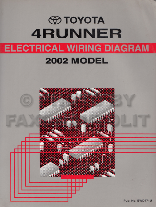 2002 Toyota 4Runner Wiring Diagram Manual Original