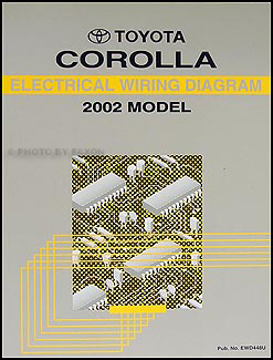 2002 Toyota Corolla Wiring Diagram Manual Original