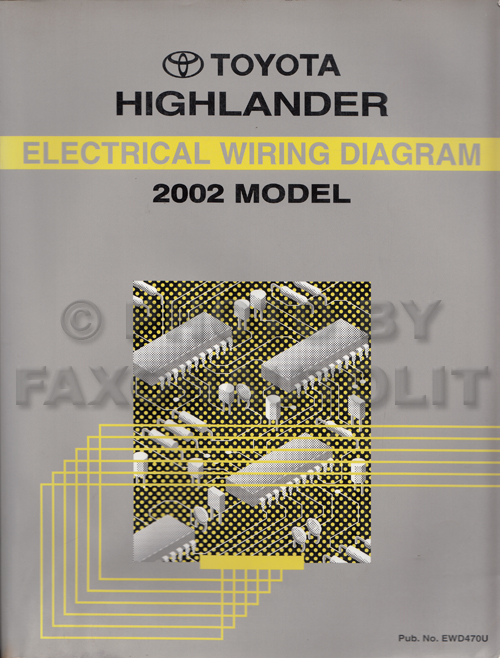 2002 Toyota Highlander Wiring Diagram Manual Original