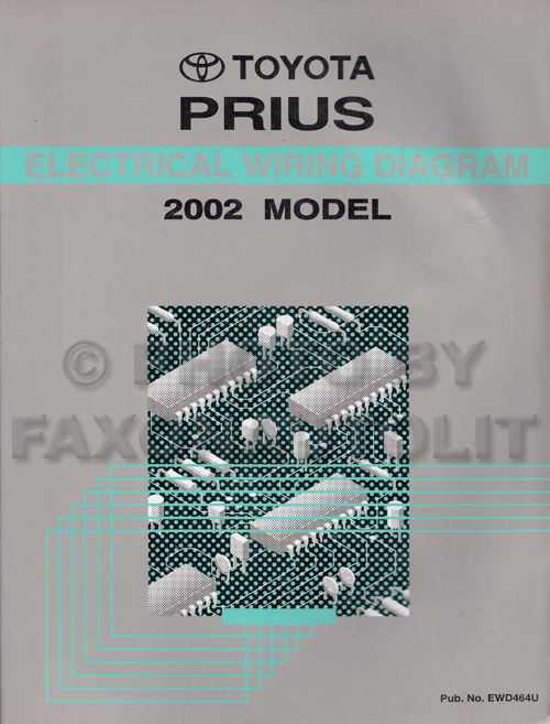 2002 Toyota Prius Wiring Diagram Manual Original