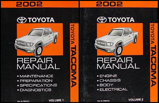 2002 Toyota Tacoma Repair Manual Original Set 