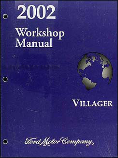 2002 Mercury Villager Repair Manual Original
