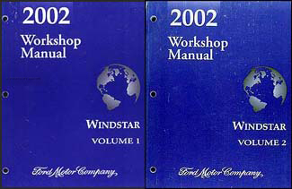 2002 Ford Windstar Repair Manual 2 Volume Set Original