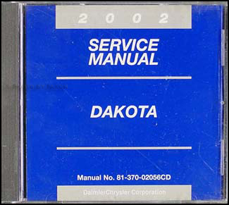 2002 Dodge Dakota Repair Manual CD-ROM Original 