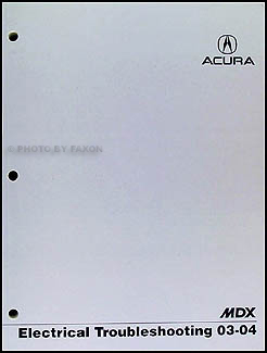 2003-2004 Acura MDX Electrical Troubleshooting Manual Original