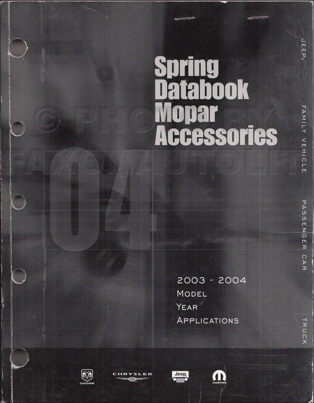 2003-2004 MoPar Accessories Databook Original Spring