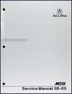2003-2005 Acura MDX Shop Manual Original 