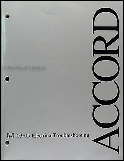 2003-2005 Honda Accord Electrical Troubleshooting Manual Original