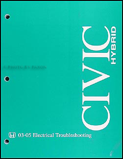 2003-2005 Honda Civic Hybrid Electrical Troubleshooting Manual Orig.