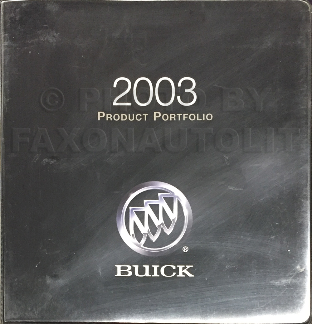2003 Buick Color & Upholstery Dealer Album Original