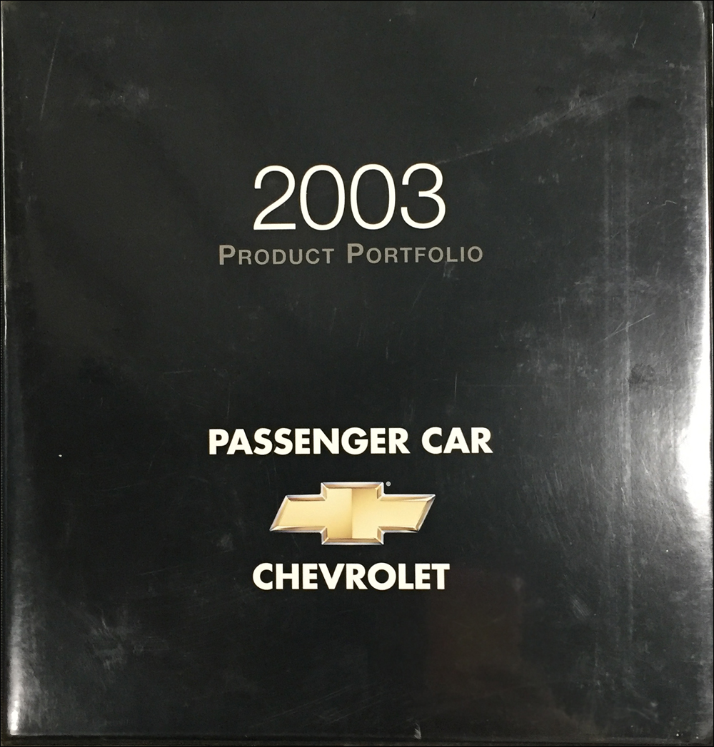 2003 Chevrolet Car Color & Upholstery Dealer Album/Data Book Original