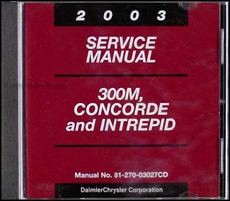 2003 Concorde, Intrepid, & 300M CD-ROM Shop Manual
