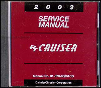 2003 Chrysler PT Cruiser CD-ROM Shop Manual Original