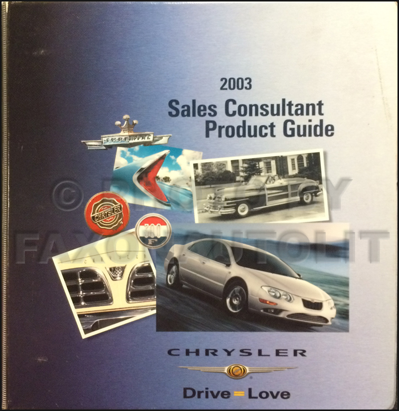 2003 Chrysler Color and Upholstery Dealer Album and Data Book Original