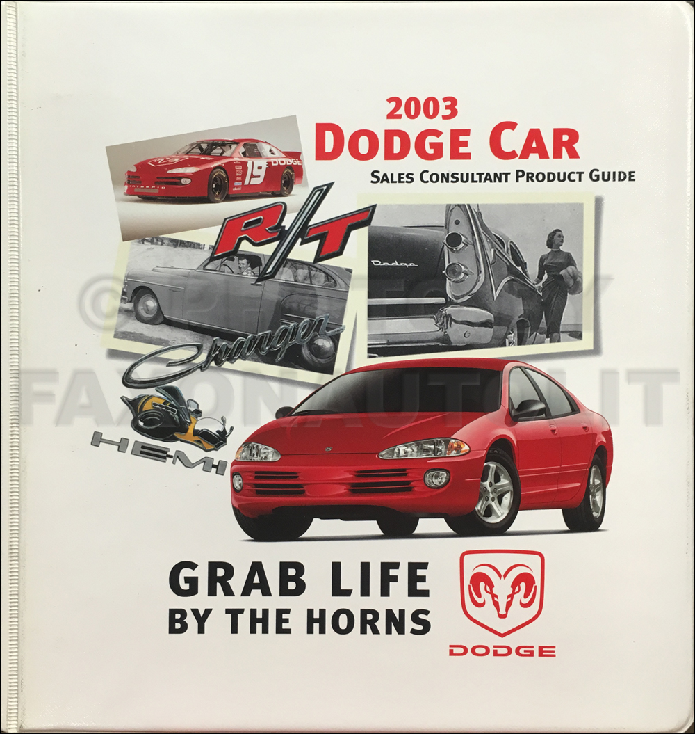 2003 Dodge Car Color and Upholstery Dealer Album and Data Book Original