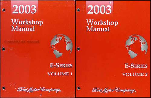 2003 Ford Econoline Van and Club Wagon Repair Shop Manual Set of 2 Original
