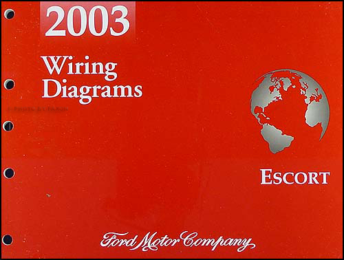 2003 Ford Escort ZX-2 Wiring Diagram Manual Original