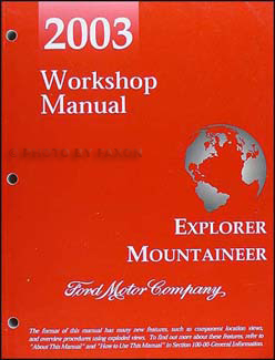 2003 Ford Explorer & Mercury Mountaineer Repair Manual Original