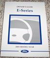 2003 Ford Econoline & Club Wagon Van Owners Manual Original