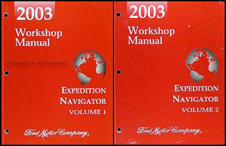 2003 Expedition & Navigator Repair Manual 2 Volume Set Original