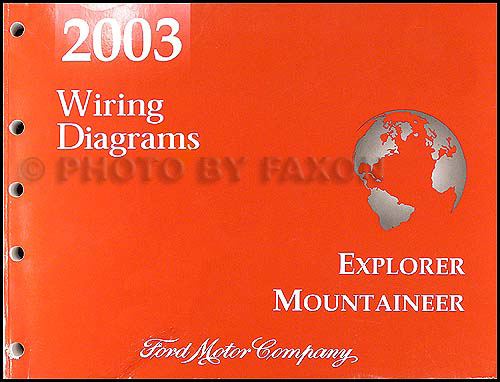 2003 Explorer and Mountaineer Wiring Diagram Manual Original 