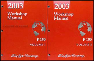 2003 Ford F-150 Repair Manual Original 2 Volume Set 