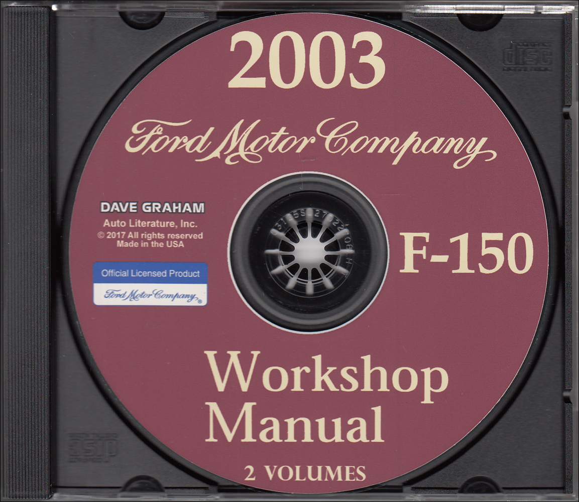 2003 Ford F-150 Pickup Truck Repair Shop Manual on CD-ROM