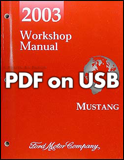 2003 Ford Mustang Shop Manual Original 