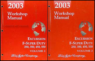 2003 Excursion, Super Duty F-250-550 Repair Shop Manual Set