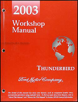 2003 Ford Thunderbird Repair Manual Original