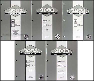 2003 Silverado & Sierra Repair Manual Original 5 Volume Set 