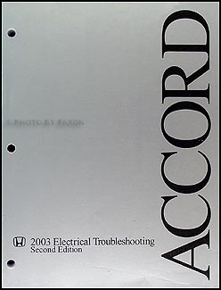 2003 Honda Accord Electrical Troubleshooting Manual Original