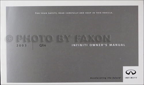 2003 Infiniti QX4 Owner's Manual Original