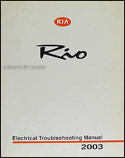 2003 Kia Rio Electrical Troubleshooting Manual Original