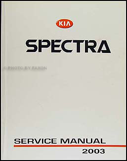 2003 Kia Spectra Repair Manual Original