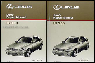 Lexus IS300 SportCross Body Repair Shop Manual 2001 2002 2003 2004 2005 IS 300 