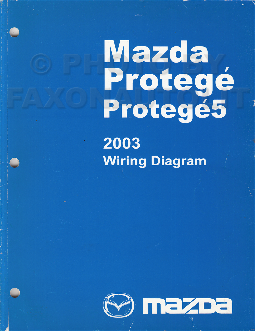 2003 Mazda Protege and Protege5 Wiring Diagram Manual Original
