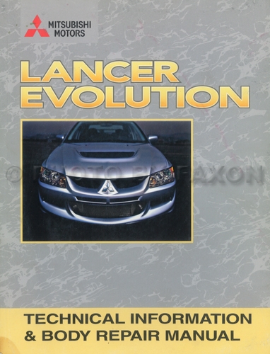 2003-2005 Mitsubishi Lancer Evolution Technical Information and Body Manual