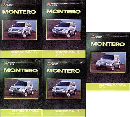 2003 Mitsubishi Montero Repair Manual Set Original