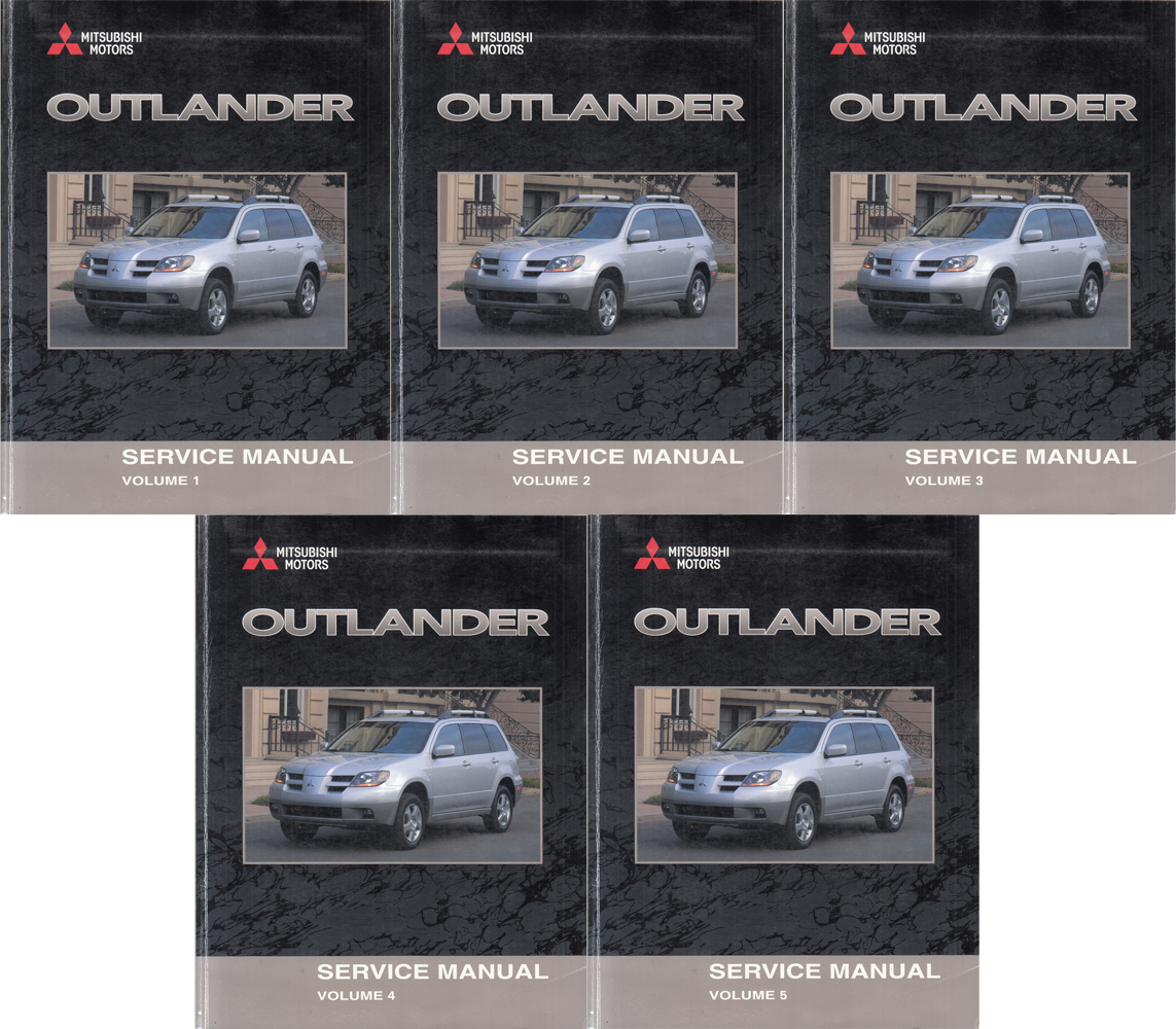 2003 Mitsubishi Outlander Service Manual Original 5 Volume Set